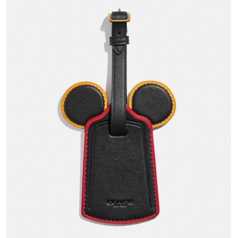 $145 New LIMITED EDITION COACH Disney Mickey Mouse Keith Haring Luggage Tag